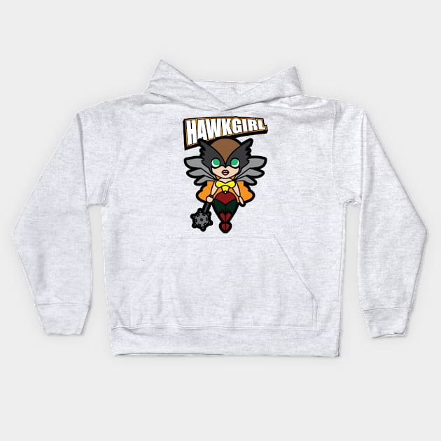 Tooniefied Hawkgirl Kids Hoodie by Tooniefied